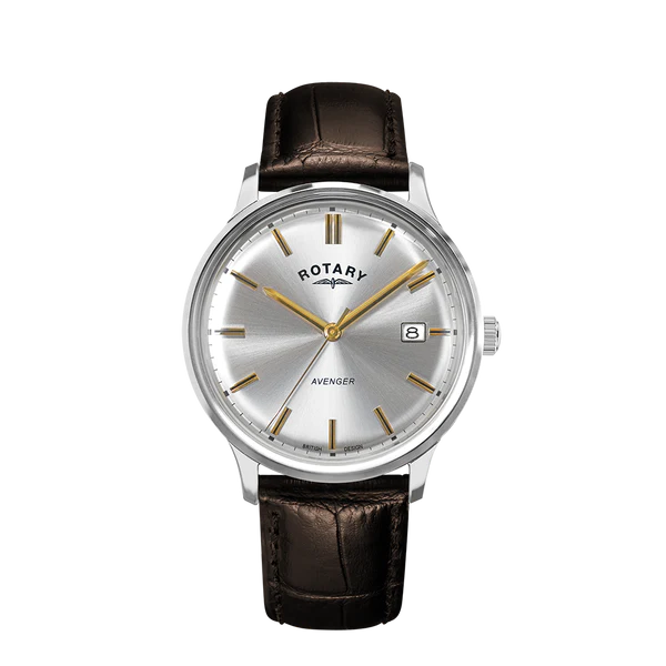 Rotary Gents Avenger With Calendar on Brown Leather Strap GS05400/06