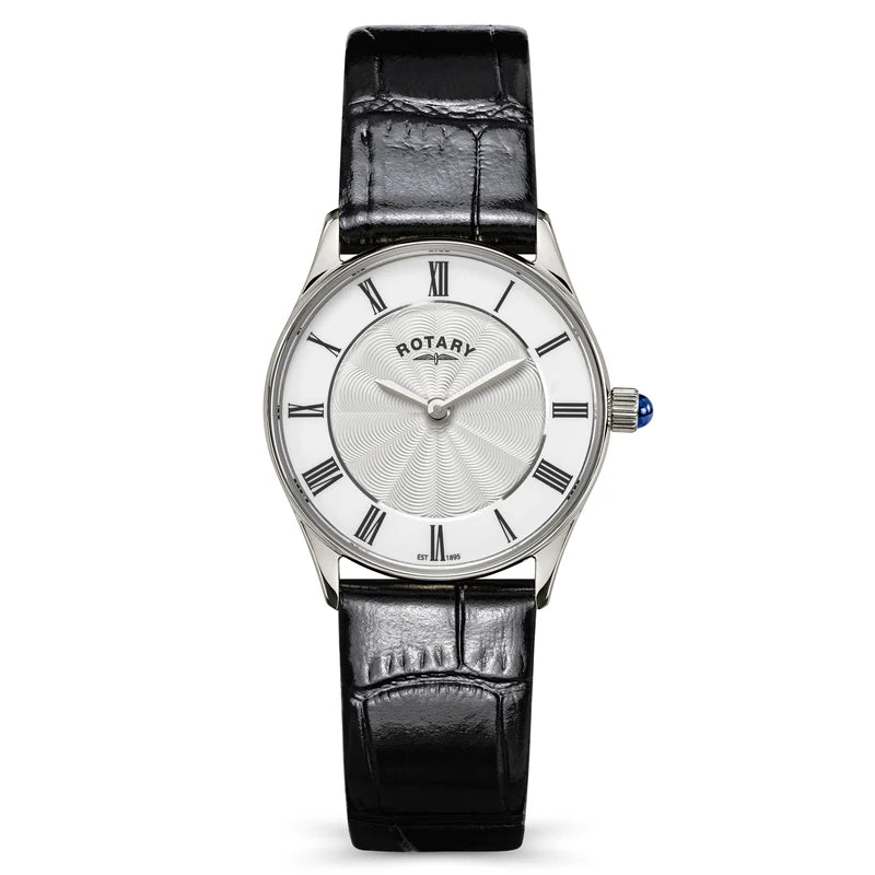 Rotary Heritage Stainless Steel Watch on Leather Strap