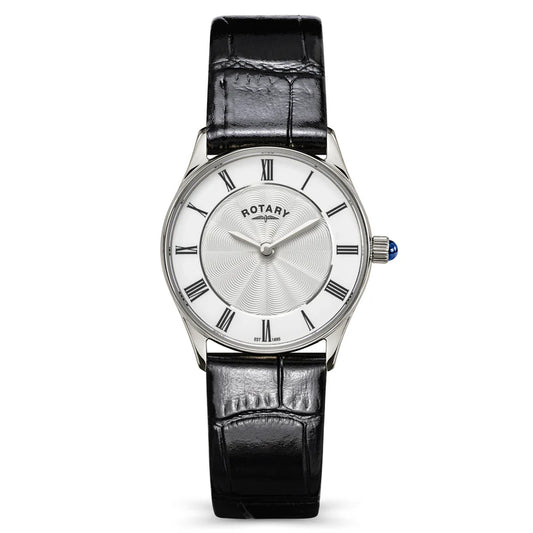 Rotary Heritage Stainless Steel Watch on Leather Strap