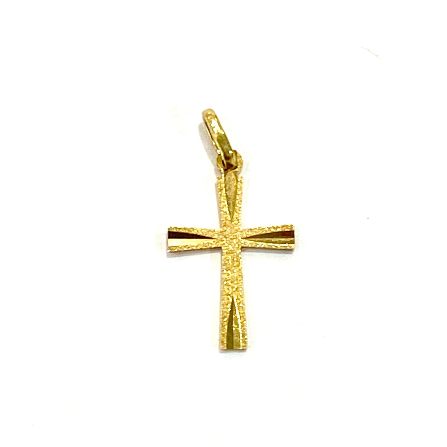 9ct Yellow Gold Cross Charm Pre Loved