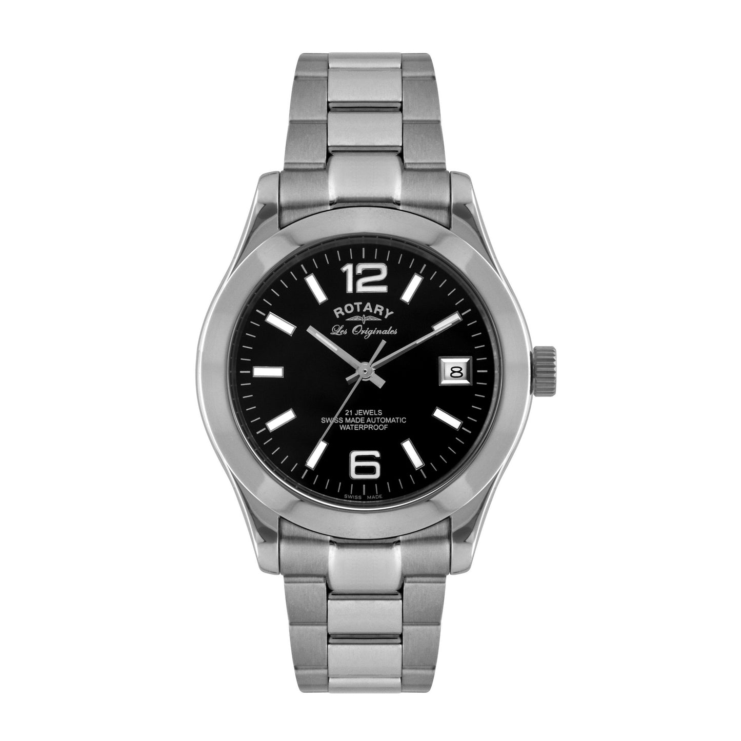 GB08150/19 Gents Rotary S/S Automatic Bracelet Watch with Date
