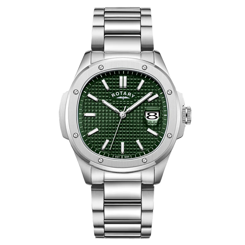 Rotary Apex100 Stainless Steel Bracelet Watch