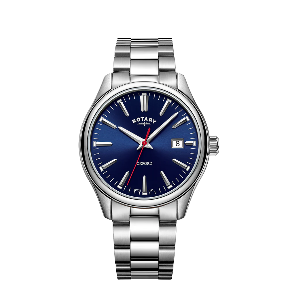 Rotary Gents Oxford Blue dial with Calendar Stainless Steel bracelet watch GB05092/53
