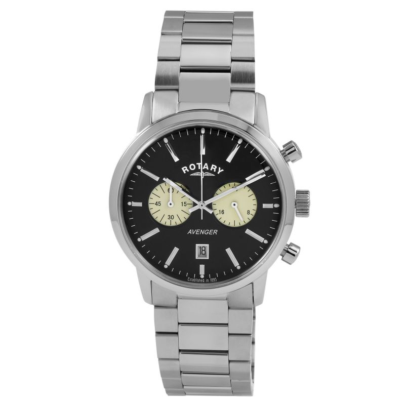 GB02730/04 Rotary Gents Avenger  Chronograph Stainless Steel Watch £265