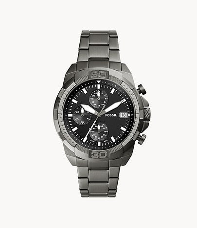 FOSSIL Bronson Chronograph Smoke Stainless Steel Watch FS5852