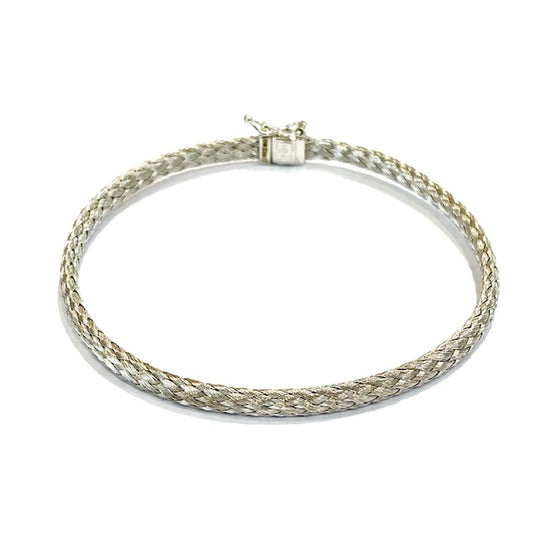 18ct White Gold Omega Bracelet