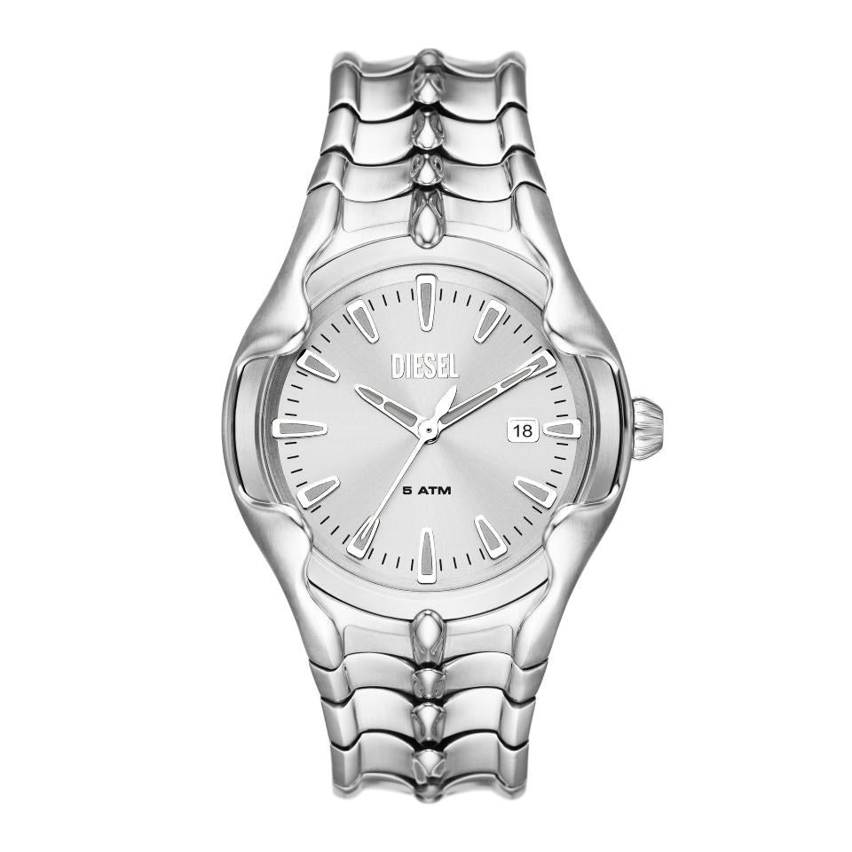 DIESEL Vert Three-Hand Date Stainless Steel Bracelet Watch