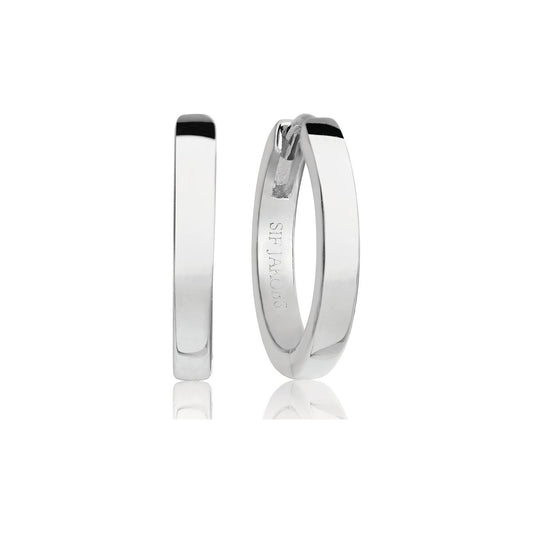 SJ-E12019-SS SIF JAKOBS Ellera Pianura Earrings  925 Sterling silver with rhodium, polished surface.