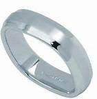 Furrer Jacot Gents 18ct White Gold Cushion Shape Wedding Ring