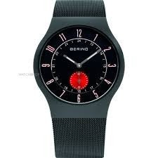 51940-229 Bering Gts Black faced with mesh bracelet watch