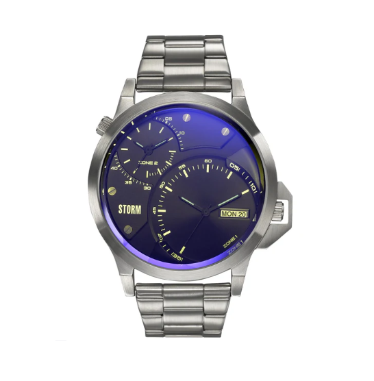 47502/LB Storm Gents Avalonic Stainless Steel Blue dial Multi function watch