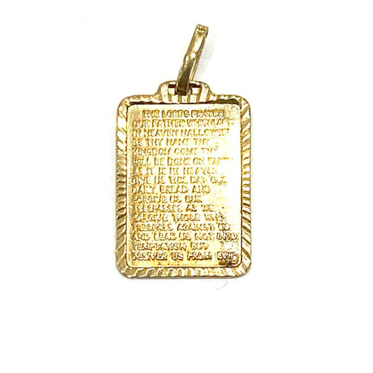 9ct Yellow Gold The Lords Prayer Charm Pre Loved