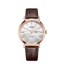 Load image into Gallery viewer, Rotary Two Gold Plated Winsor Classic Date/Days Watch on Strap ref GS05304/02
