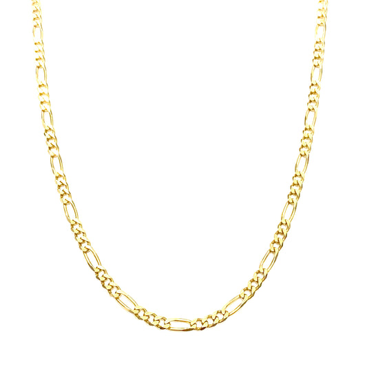 9ct Yellow Gold Figaro Chain Necklace Pre-loved