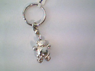 SMK68 Silver Teddy Bear Key Ring