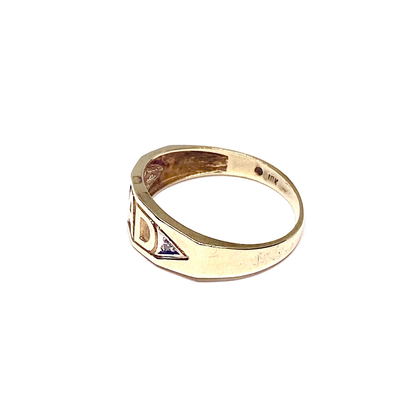 10ct Yellow Gold DAD Ring Pre-Loved