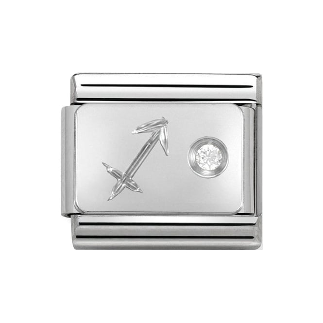 Nomination Classic Silver shine Sagittarius CZ set Charm 330302/09