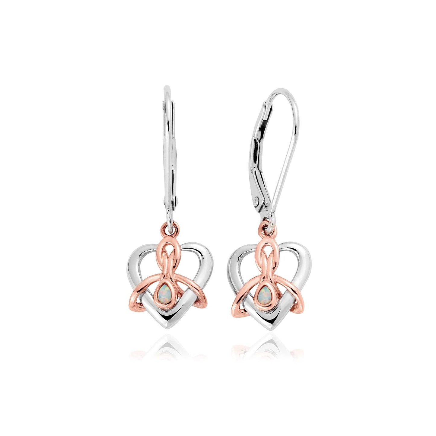 3SDWE Clogau silver with 9ct gold Dwynwen Opal Drop Earrings £169
