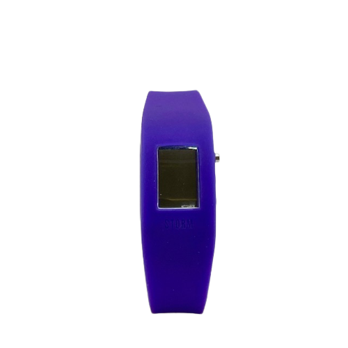 47078/P Storm Digi Purple Silicone strap watch