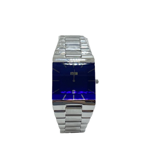 47195/B Storm Omari XL Gents Stainless Steel Laser blue dial bracelet watch
