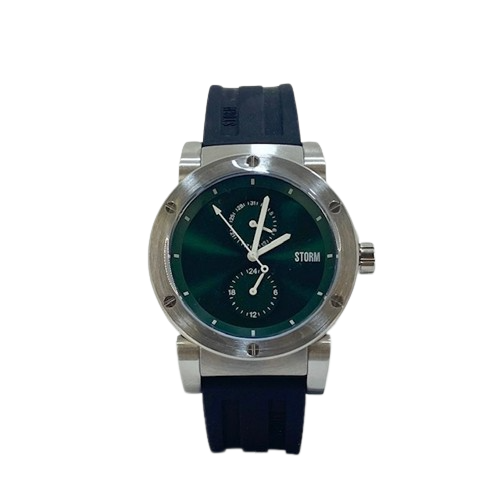 47462/GN STORM Gents Hydron V2 Green Multi dial Rubber strap