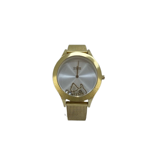 47471/GD STORM Ladies Cassie Gold mesh bracelet watch