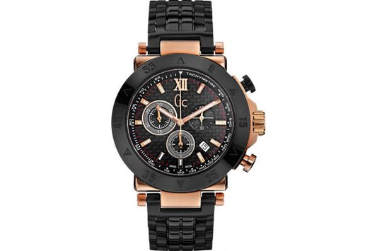 GC Guess Men's Analogue Quartz Watch with Black Stainless Steel Strap ref X90006G2S