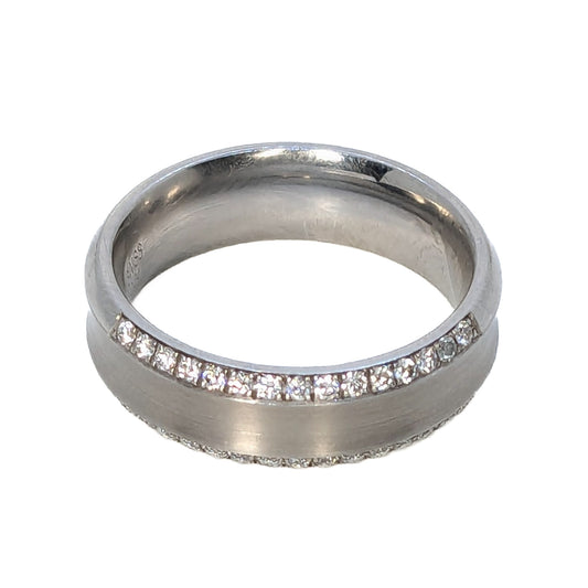Furrer Jacot 6mm Palladium 950 30 Diamond Wedding Ring