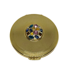 Load image into Gallery viewer, Stratton 6181287 gold Plated Stone Set Double Compact mirror £30
