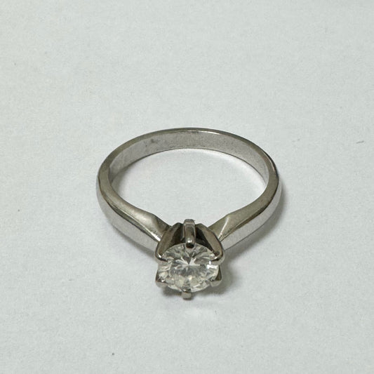 Platinum & Diamond Solitaire Ring  - Pre-Loved