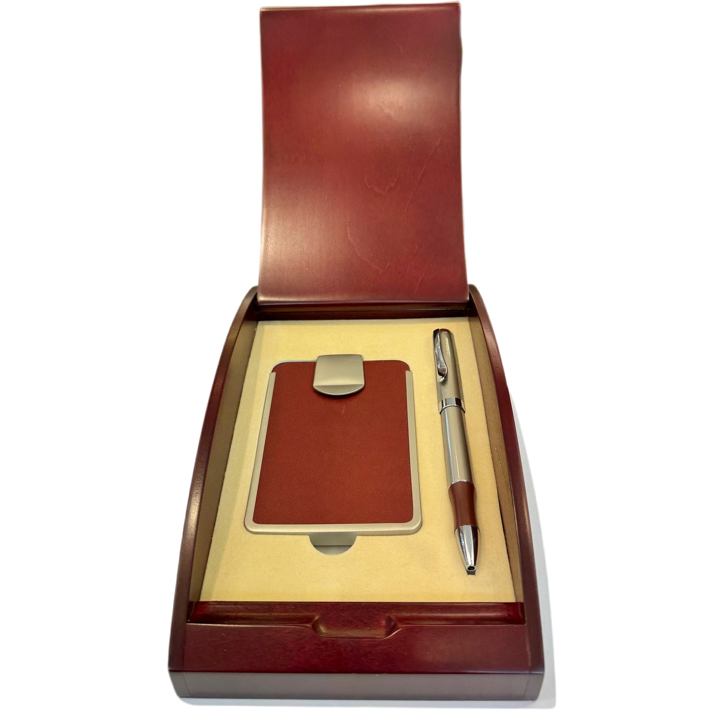 8693 EP Pen & Card Case In Wooden Case