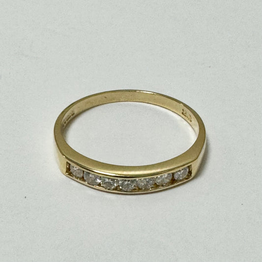 18ct Yellow Gold Diamond Eternity Ring Pre-Loved Ref PLR97