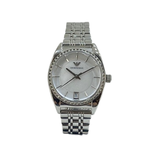Armani AR0379 Ladies S/S Stone set Bezel with date bracelet watch