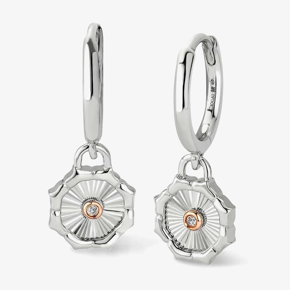 3SNDA0720 Clogau Silver/9ct gold Nos Da Drop earrings £129