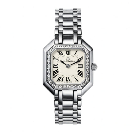 Maurice Lacroix Les Classiques Diamond Set Stainless Steel Bracelet Watch