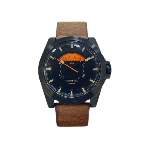 Mens black diesel watch hot sale