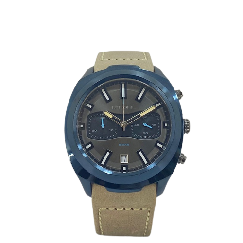 DIESEL Mens Tumbler Brown Leather Strap Watch DZ4490
