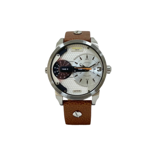 Diesel Men's Mini Daddy Analogue Quartz Watch with Leather Strap DZ7309