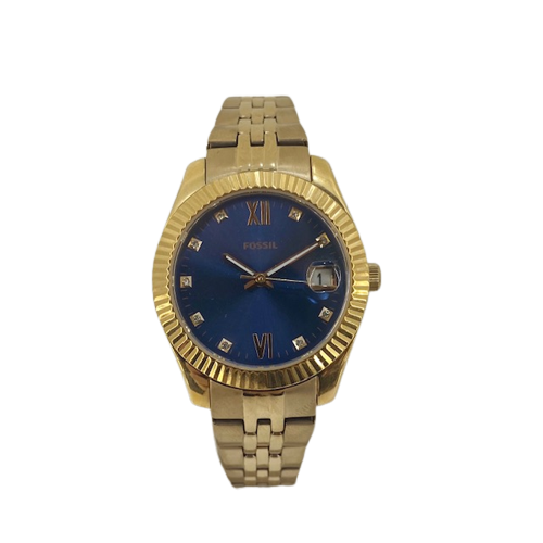 Fossil Lady Scarlette Mini Three-Hand Date Rose Gold Bracelet Watch ref ES4901