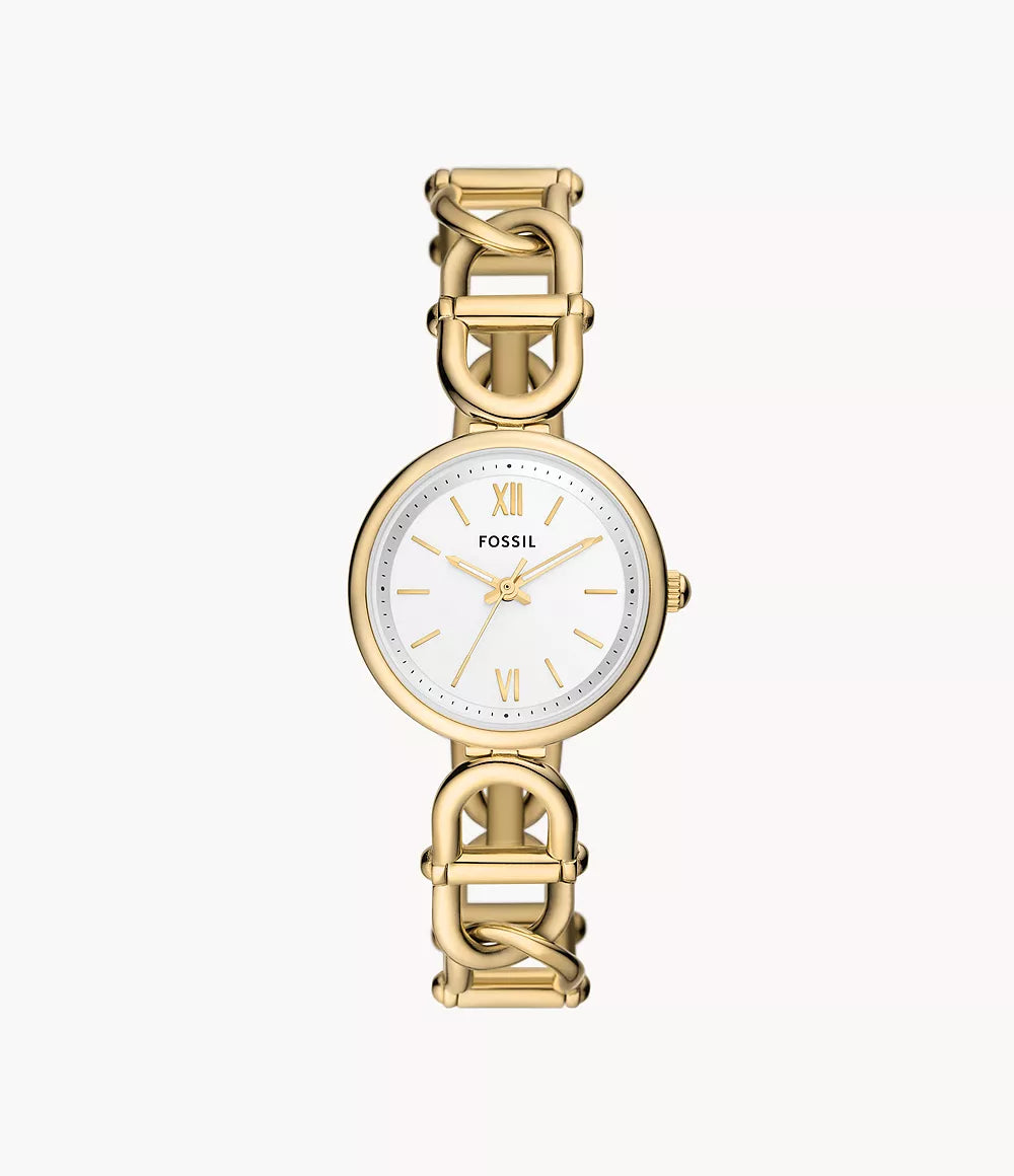 Carlie Three-Hand Gold-Tone Stainless Steel Watch ES5272