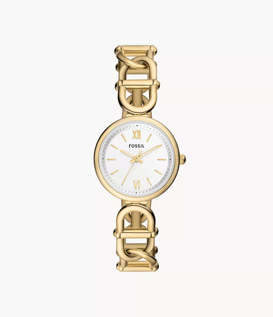 Carlie Three-Hand Gold-Tone Stainless Steel Watch ES5272