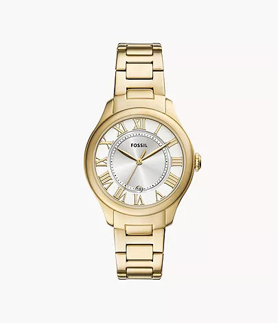 Fossil Ladies 2gold tone stainless steel bracelet watch ES5395