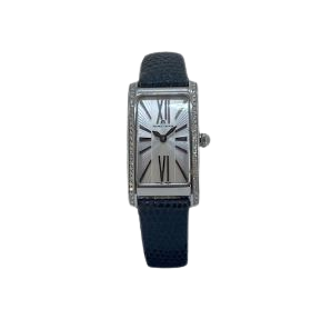 Maurice Lacroix FIABA S/S Watch on Black Leather Strap Diamond Set Bezel Ref FA2064-SD531-113