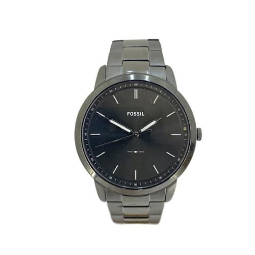 Fossil Minimalist Three-Hand Smoke Stainless Steel Gent Watch ref FS5459