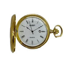 Load image into Gallery viewer, G557PQ Jean Pierre Gold Plated Quartz Pocket watch
