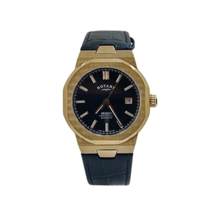 Rotary Regent Automatic Sapphire Black Dial Rose Gold Watch GS0541/04
