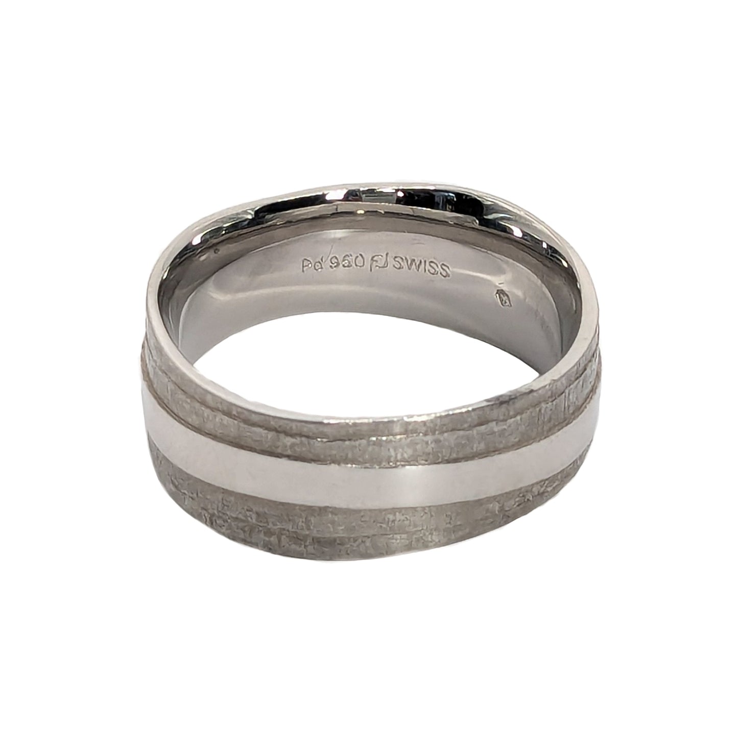 Furrer Jacot Palladium 9mm Pattern Wedding Ring