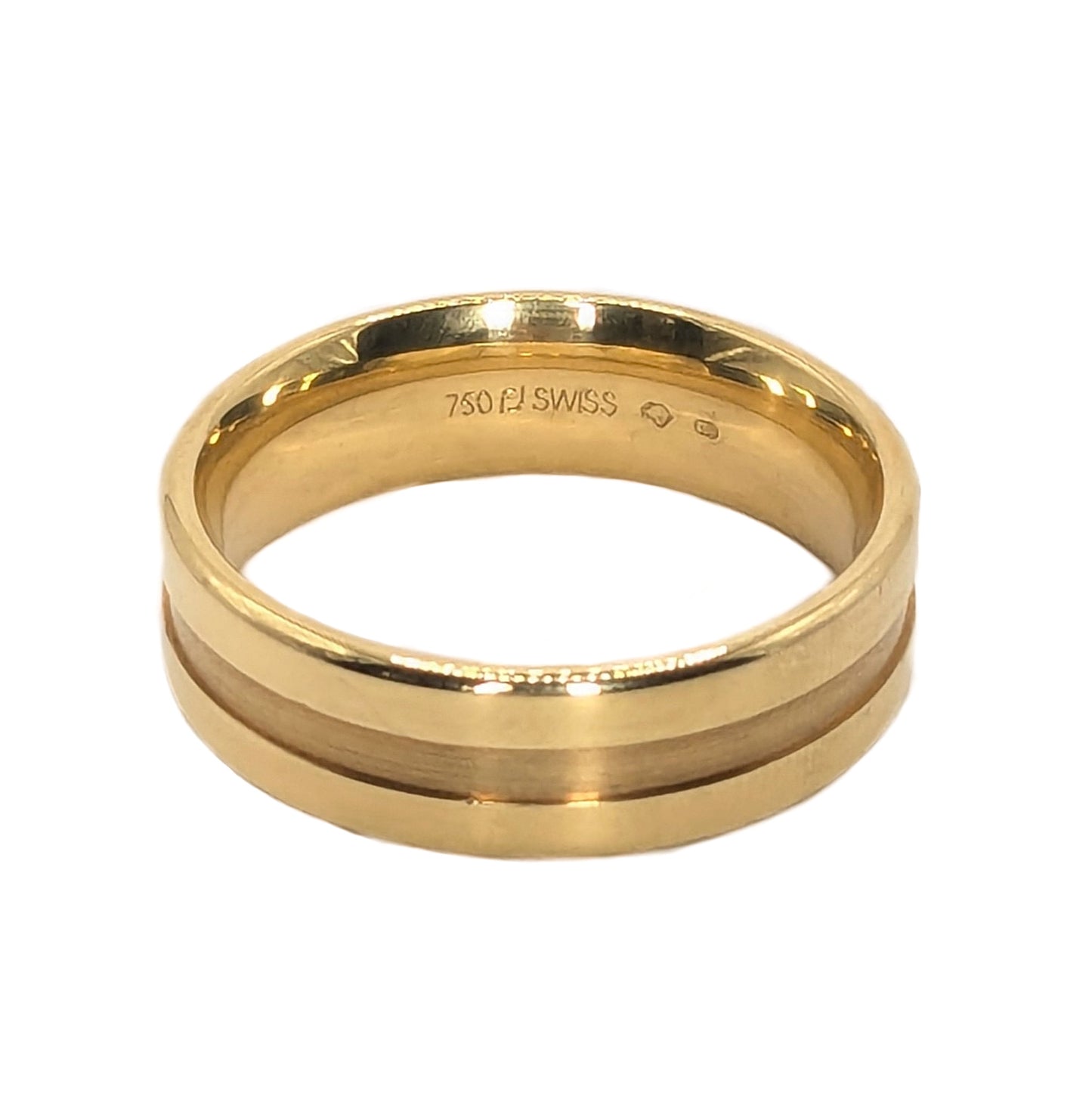 Furrer Jacot Gents 18ct Yellow Gold Wedding Ring
