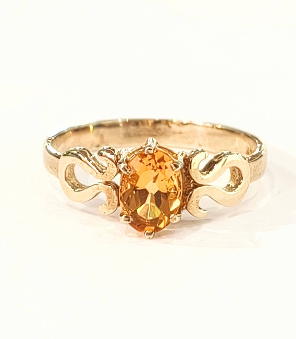 9ct Yellow Gold Citirine Dress Ring
