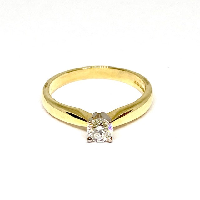 18ct Yellow Gold Diamond Set Pre-Loved Ring